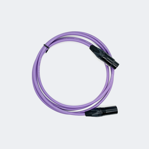 Canare XLRM – XLRF 케이블 (Purple) – 2M 카나레 뉴트릭 블랙 골드 마이크 케이블