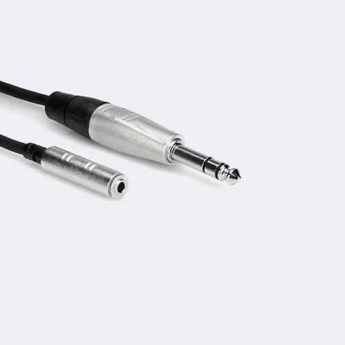HOSA HXMS-005 Pro Headphone Adaptort 케이블 – REAN 3.5 mm TRS to 1/4 in TRS 1.52m