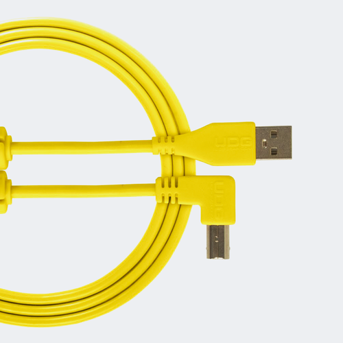 UDG USB케이블 2.0 A-B Light 옐로우 Angled