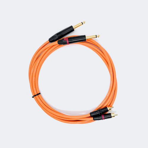 Canare RCA – TS 케이블 (Orange) – 1.5M (Pair) 카나레 리안 &amp; 뉴트릭 블랙 골드