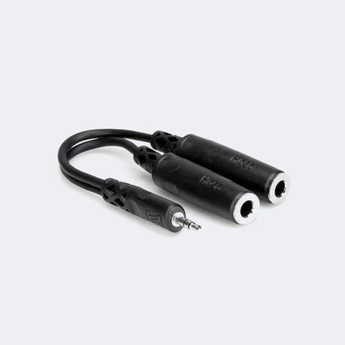 HOSA YMP-233 Y Cable 듀얼 헤드폰잭 – 3.5 mm TRS to Dual 1/4 in TRSF
