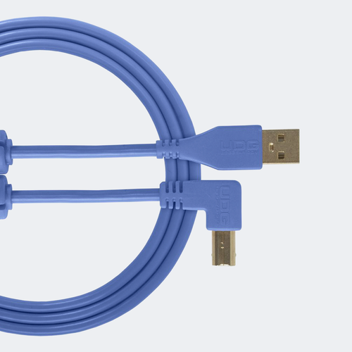 UDG USB케이블 2.0 A-B Light 블루 Angled
